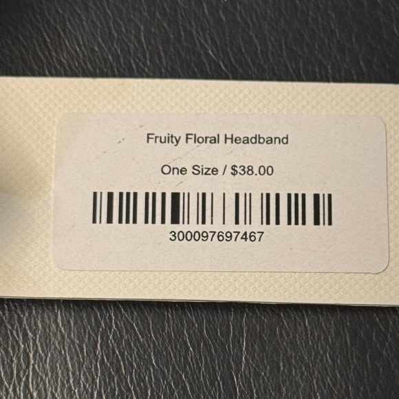 Montce Fruity Floral Crop Top and Headband, Size M, Color Ivory/Green/Pink - Picture 9 of 12